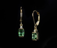 SparHawk Maine Tourmaline and Diamond Earrings - Reference Number: F5757