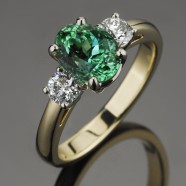 SparHawk Maine Tourmaline and Diamond Ring - Reference Number: F5763