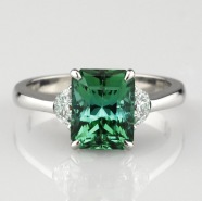 SparHawk Maine Tourmaline and Diamond Ring - Reference Number: F5896